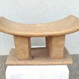Antique wooden stool Ashanti African art from Ghana