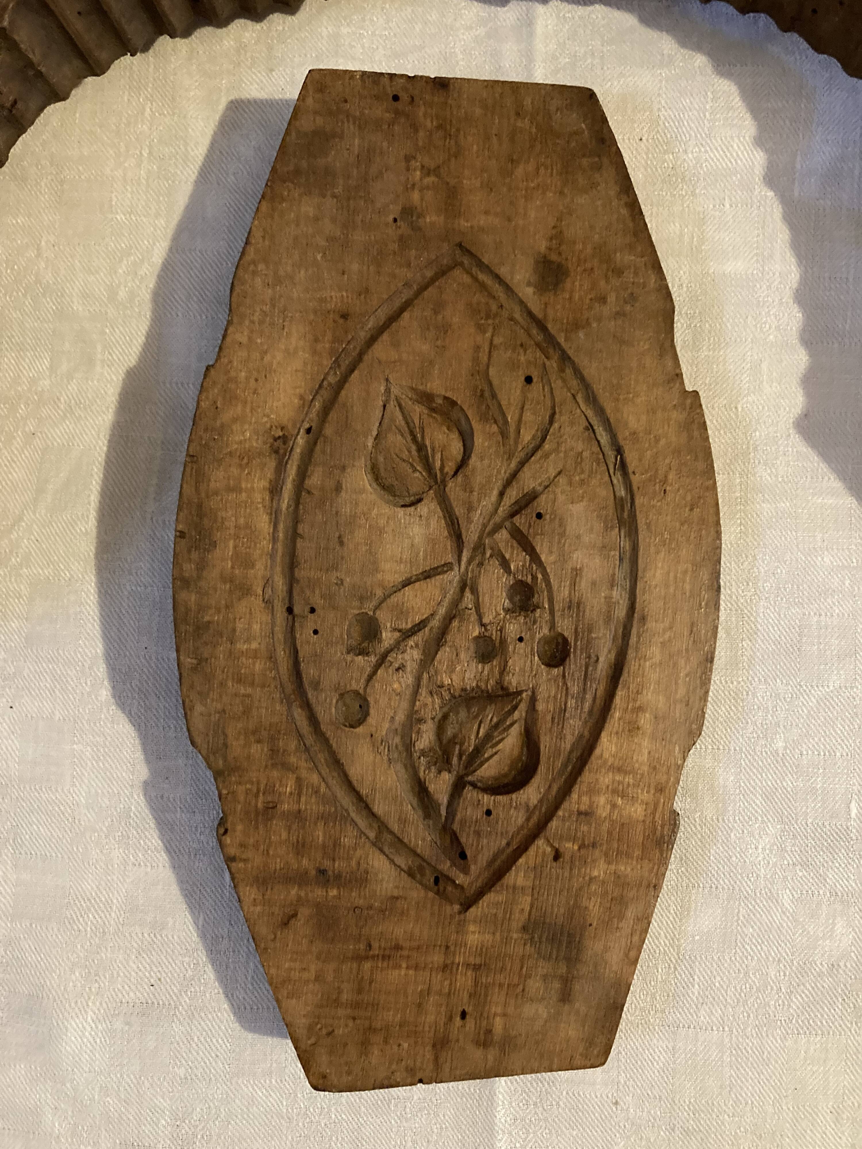 Moule à beurre en bois