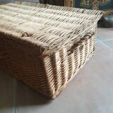 Antique wicker trunk