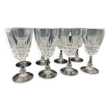 8 crystal glasses