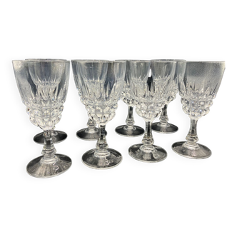 8 verres en cristal