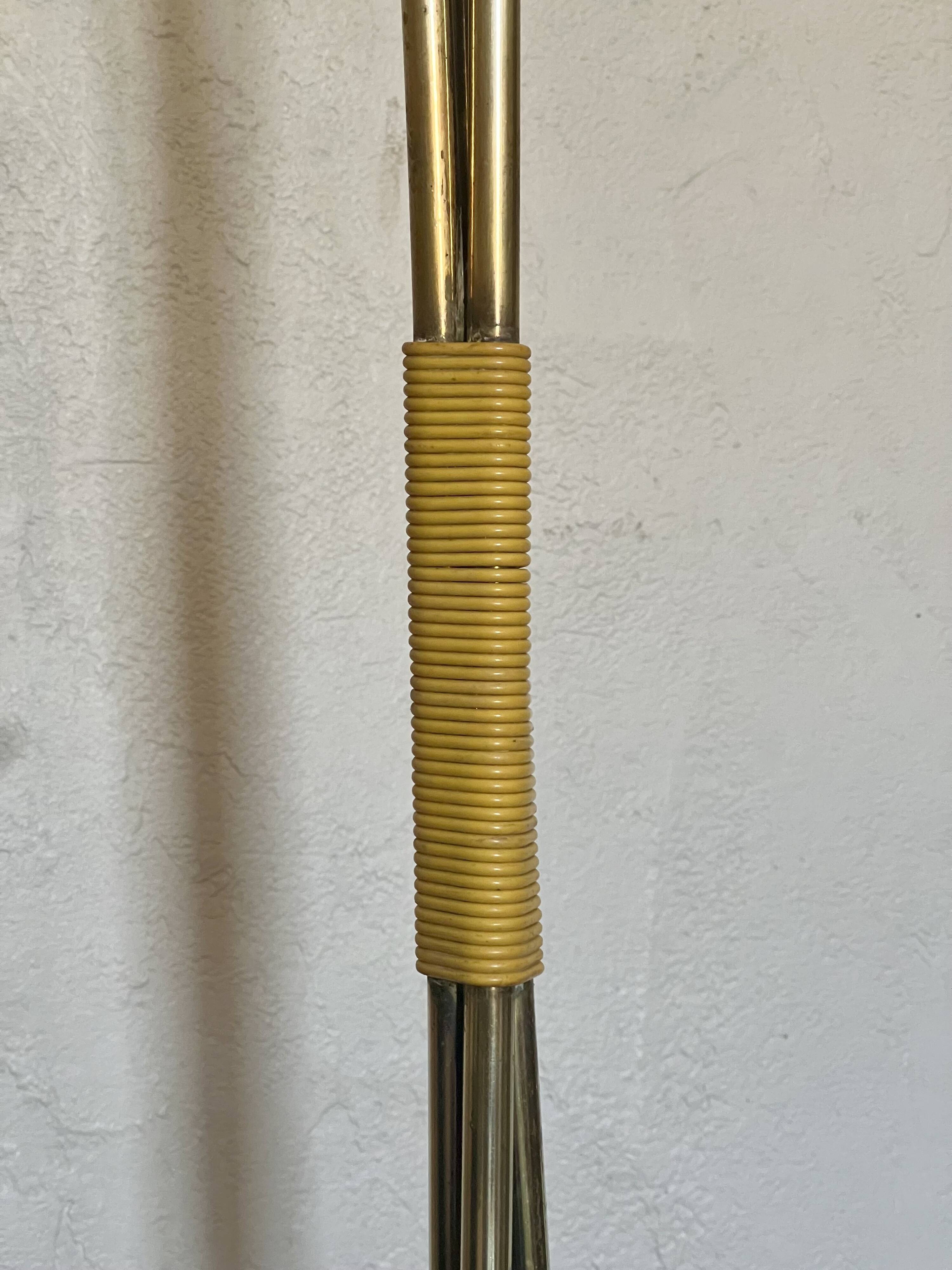 Vintage 1950s floor lamp with 3 flexible lights