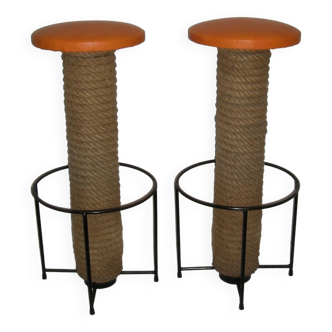 Pair of bar stools from the 60s - 70s