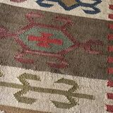 Kilim carpet in burlap and cotton - 120cm x 180cm