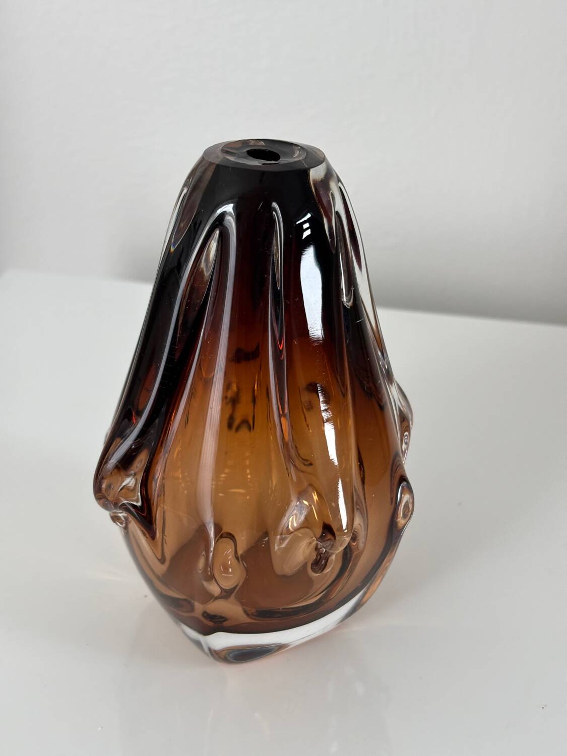Bohemian glass vase