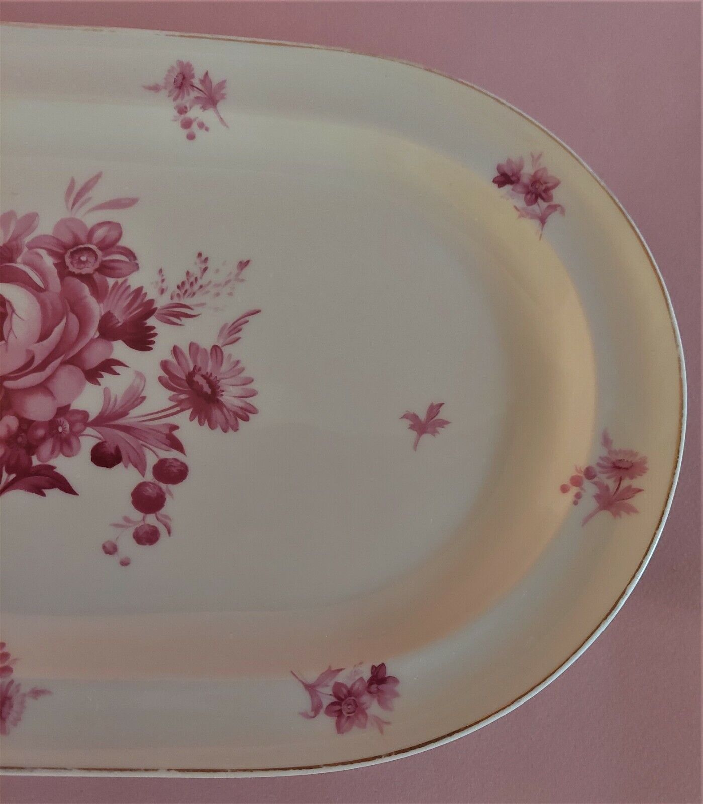 Limoges porcelain oval serving dish