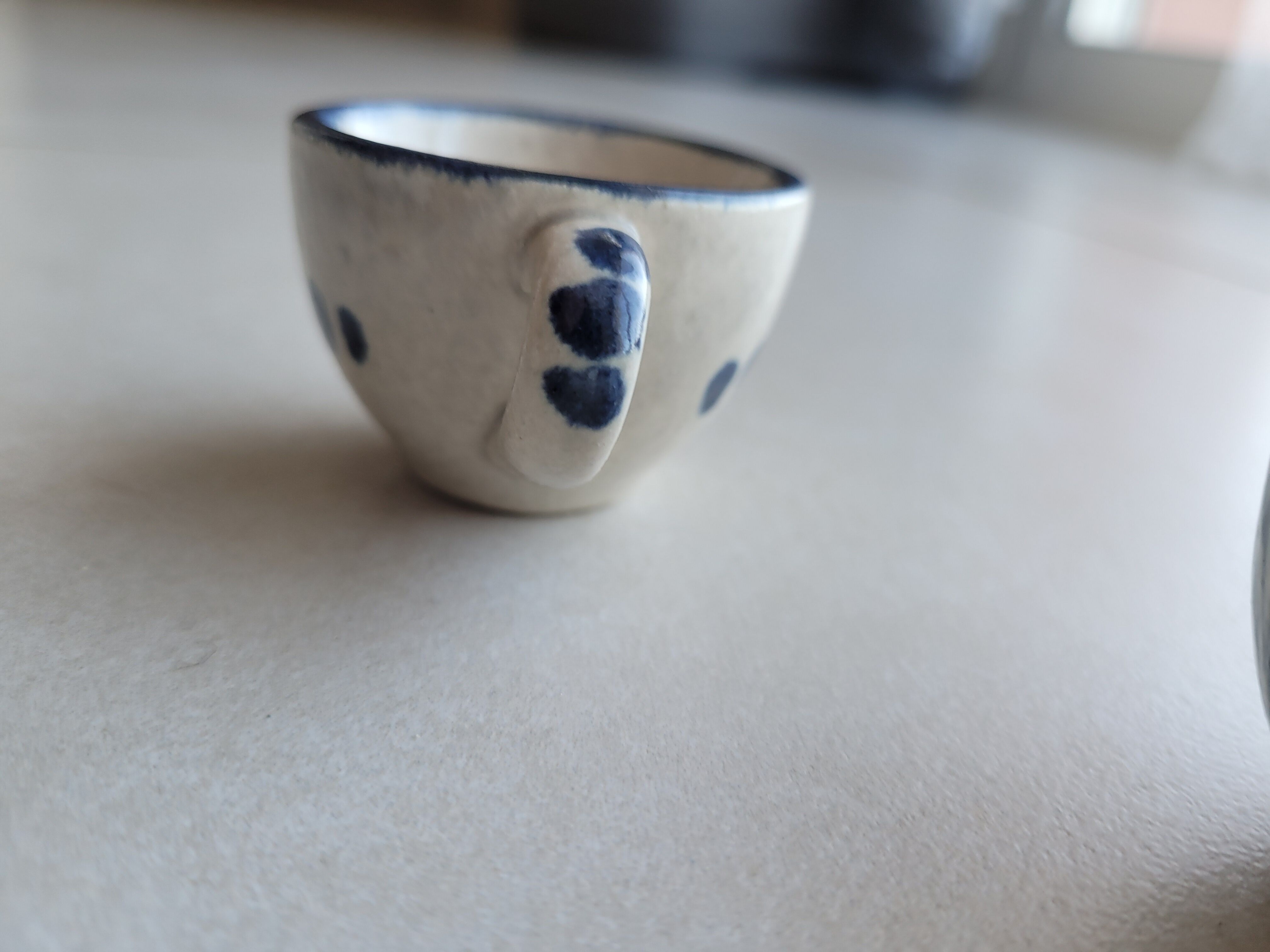 Set of 4 Small ceramic cups