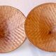 Pair of vintage rattan suspensions