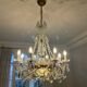 Superb crystal hot air balloon chandelier