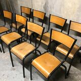 8 mulcca vintage school chairs