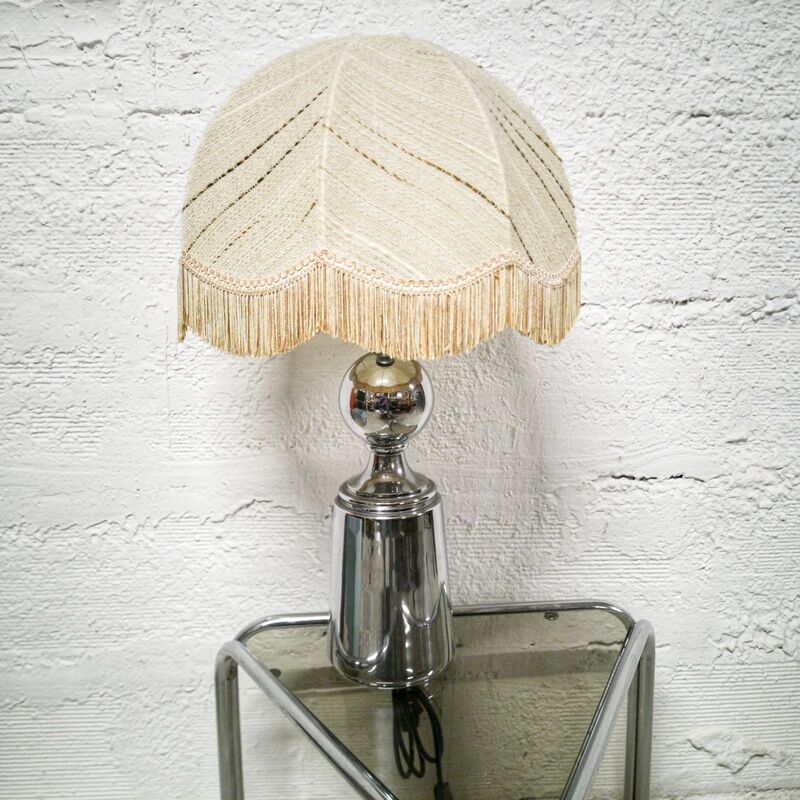 Vintage chrome foot lamp