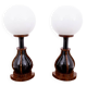 A pair of Art Deco lamps, Poland, 1950s.