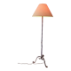 Vintage floor lamp - 40s , wrought iron with scroll feet