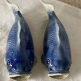 2 fish slip vases