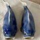 2 vases en barbotine poisson