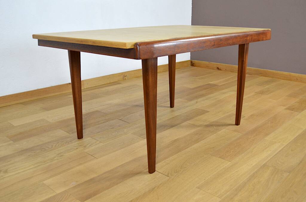 Two-tone dining table by Gustave Gautier, Eros Vintage Edition, 1950