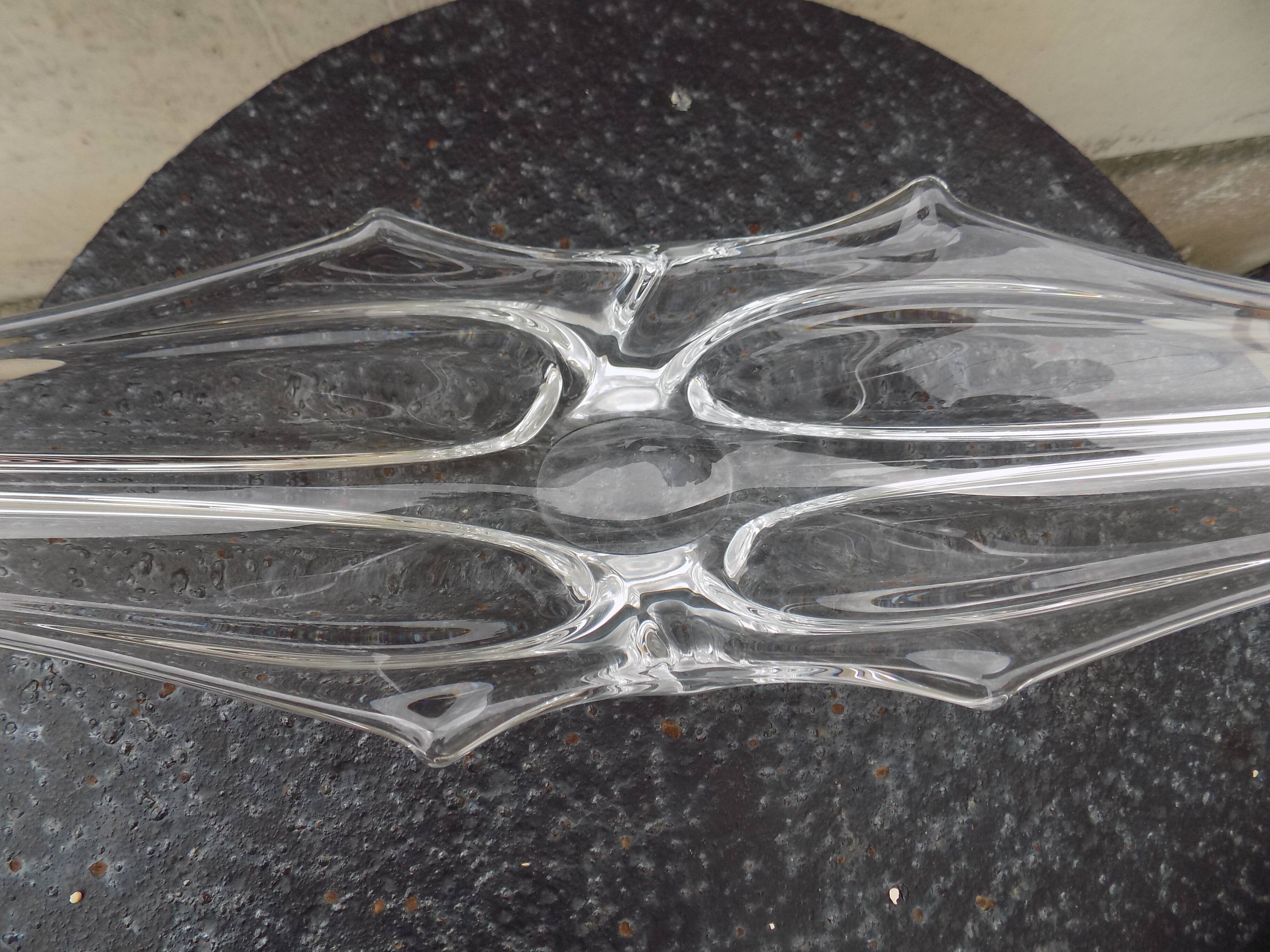 Art Vannes crystal fruit bowl