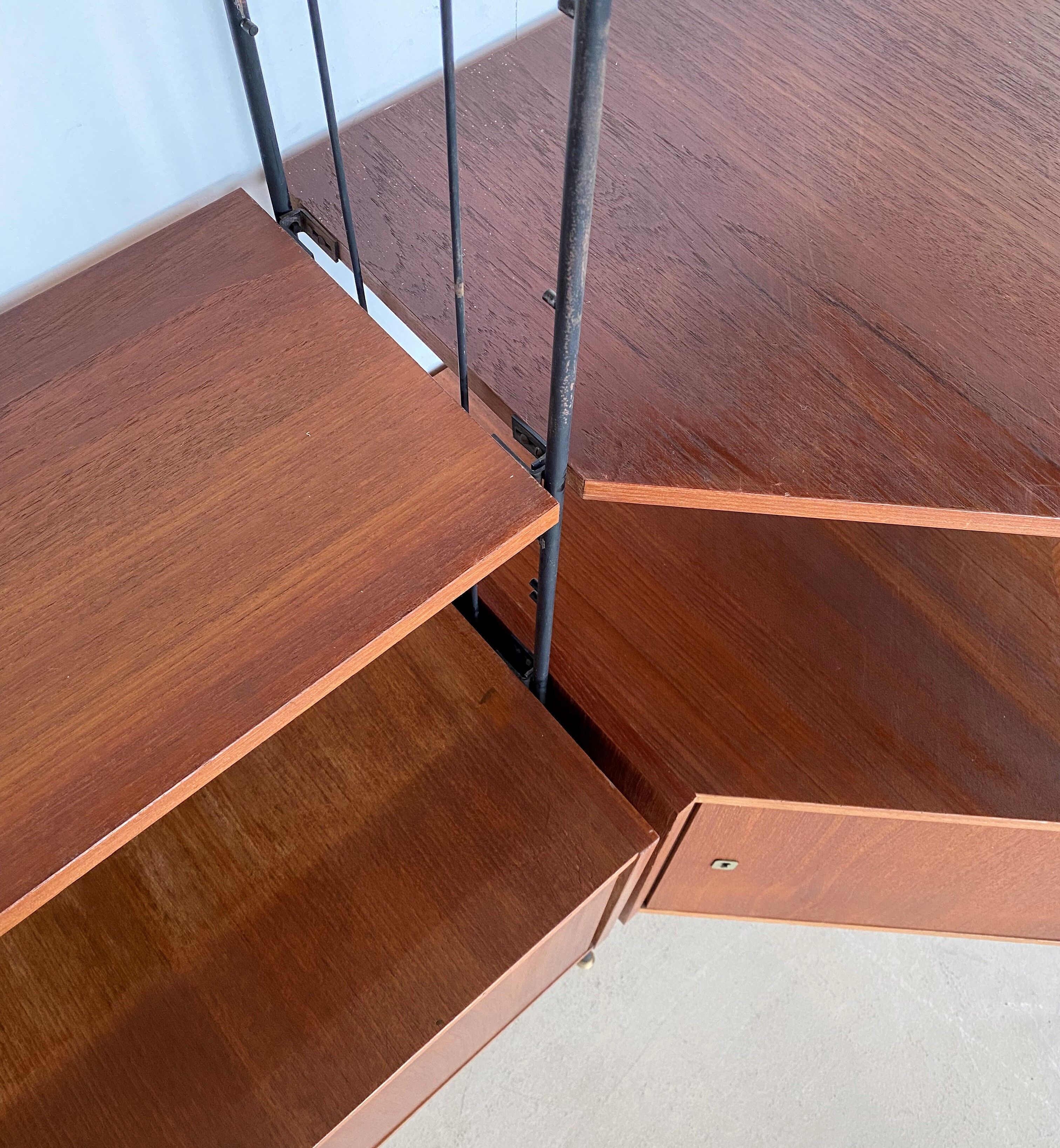 Vintage standing modular wall unit