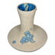 Design rocking vase in glazed ceramic with crystal decoration, 34 cm