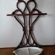 Enamelled cast iron umbrella door art deco