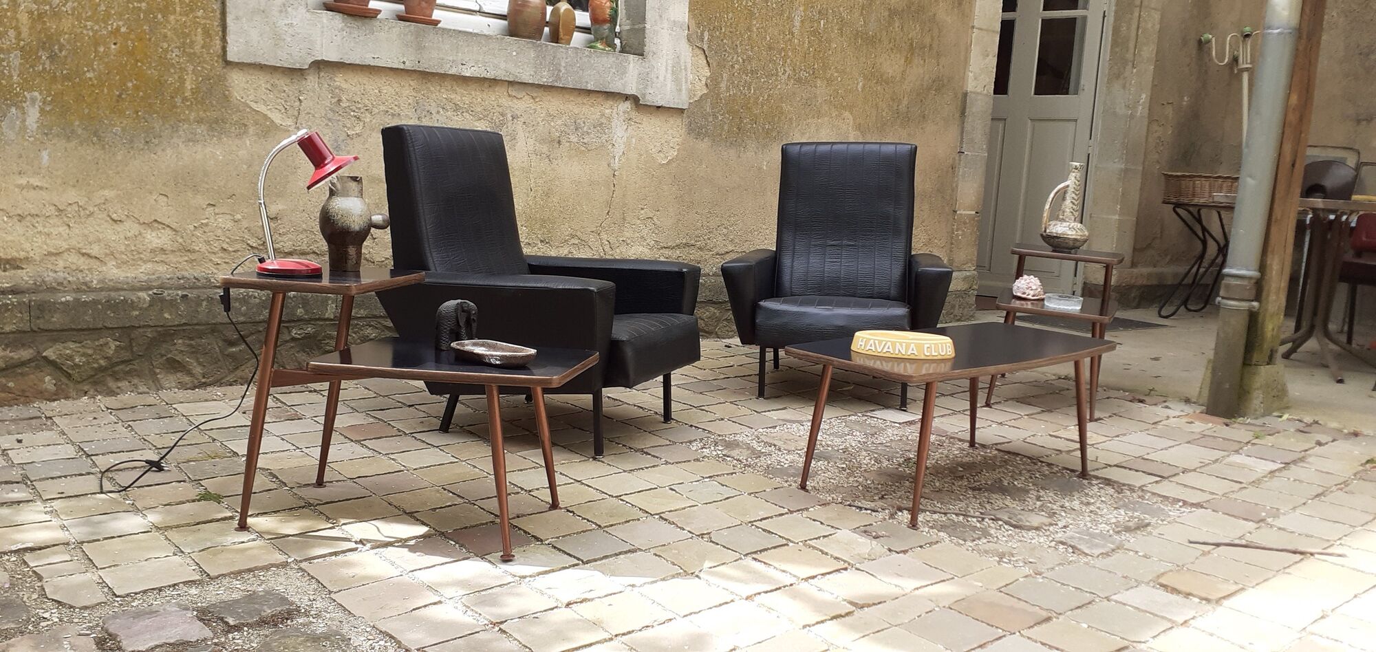 Vintage 50s living room set brand "Métalcraft" california design