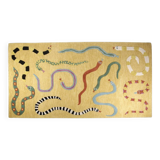 Gros serpents dans le tapis de sable