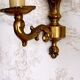 Pair of brass sconces