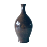 Enamelled sandstone vase