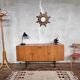 Vintage Scandinavian sideboard with gray legs