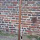 Lampadaire 1950 en bois naturel et metal