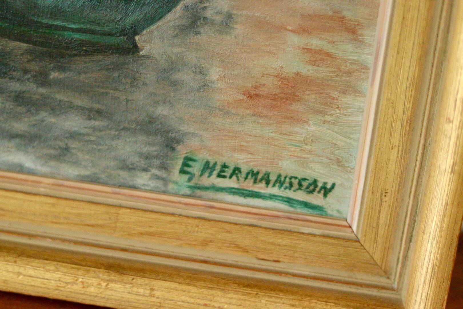 « Vase nature morte » par E. Hermansson