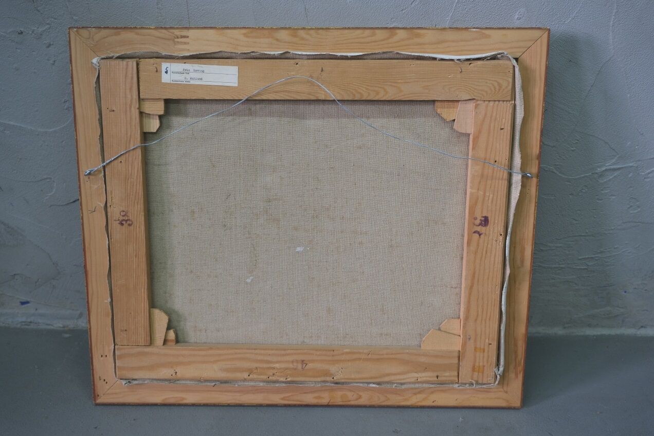 Ruth Wahlund (1906-1994 ), Swedish Landscape, 1960, Oil on Canvas, Framed