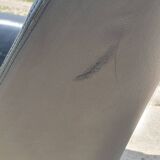 Vintage chair black leather Armilla Arflex Burkhard Voghterr