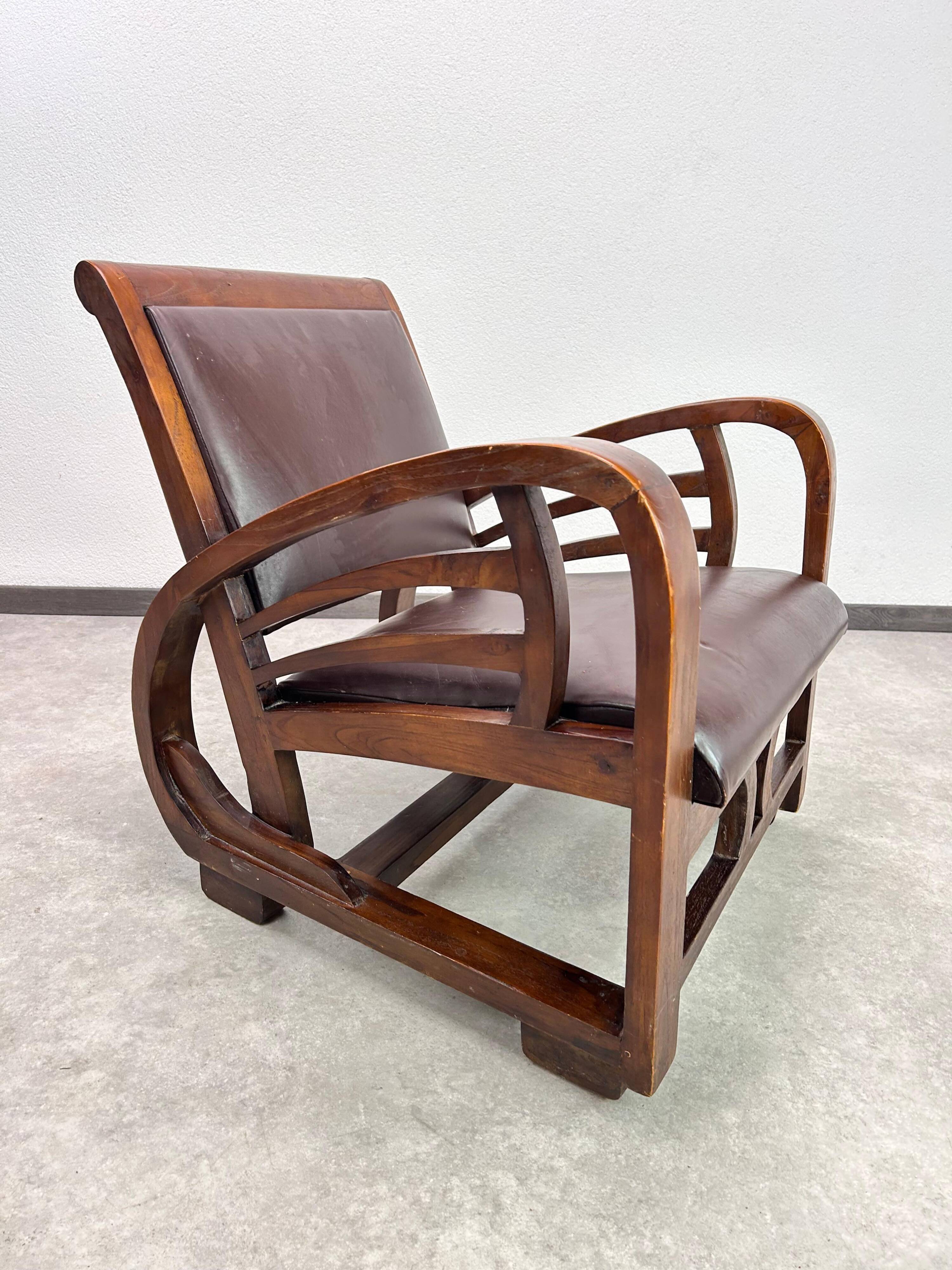 French Art Deco lounge chair