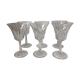 Suite of 6 former Baccarat crystal wine glasses