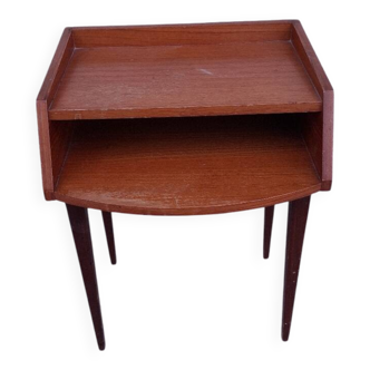 Scandinavian teak bedside table