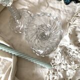 Pair of molded glass candlesticks - 1960s