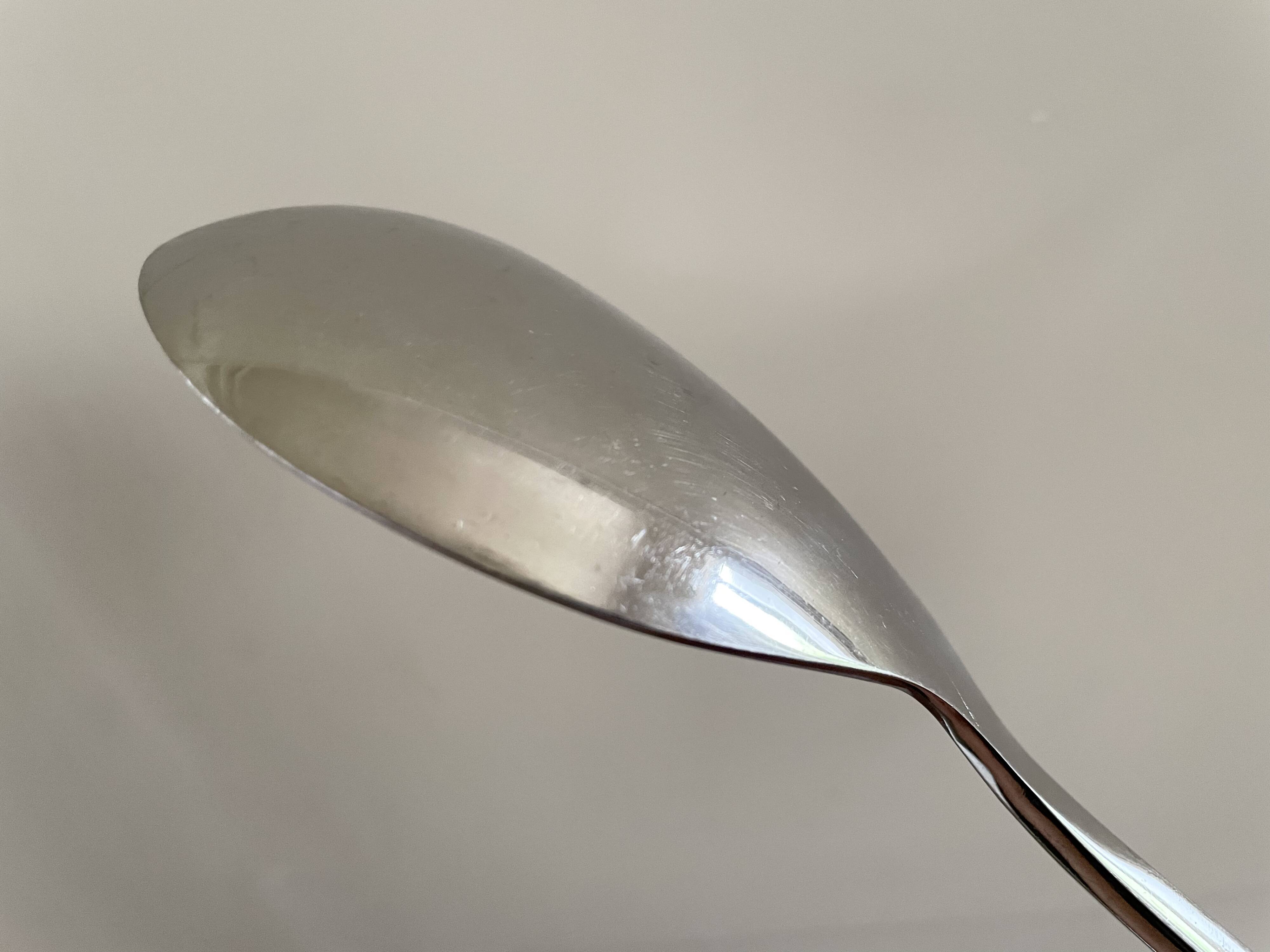 Serving cutlery with bamboo and stainless steel handles