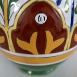 Polychrome vase in glazed earthenware, Nabeul – 1920
