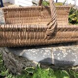 Wicker log basket