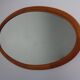 Large Danish Oval 501 Mirror in Teak by Aksel Kjersgaard, 1960s