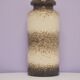 Vintage brown and white speckled west germany vase scheurich