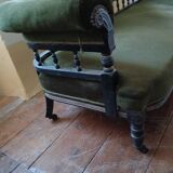 19th century sofa with turned balusters