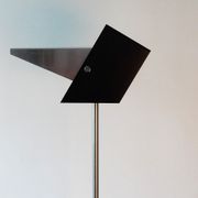 Black and metal adjustable floor lamp for Lyfa, 1960's