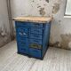 Meuble établi rangement militaire industriel bleu