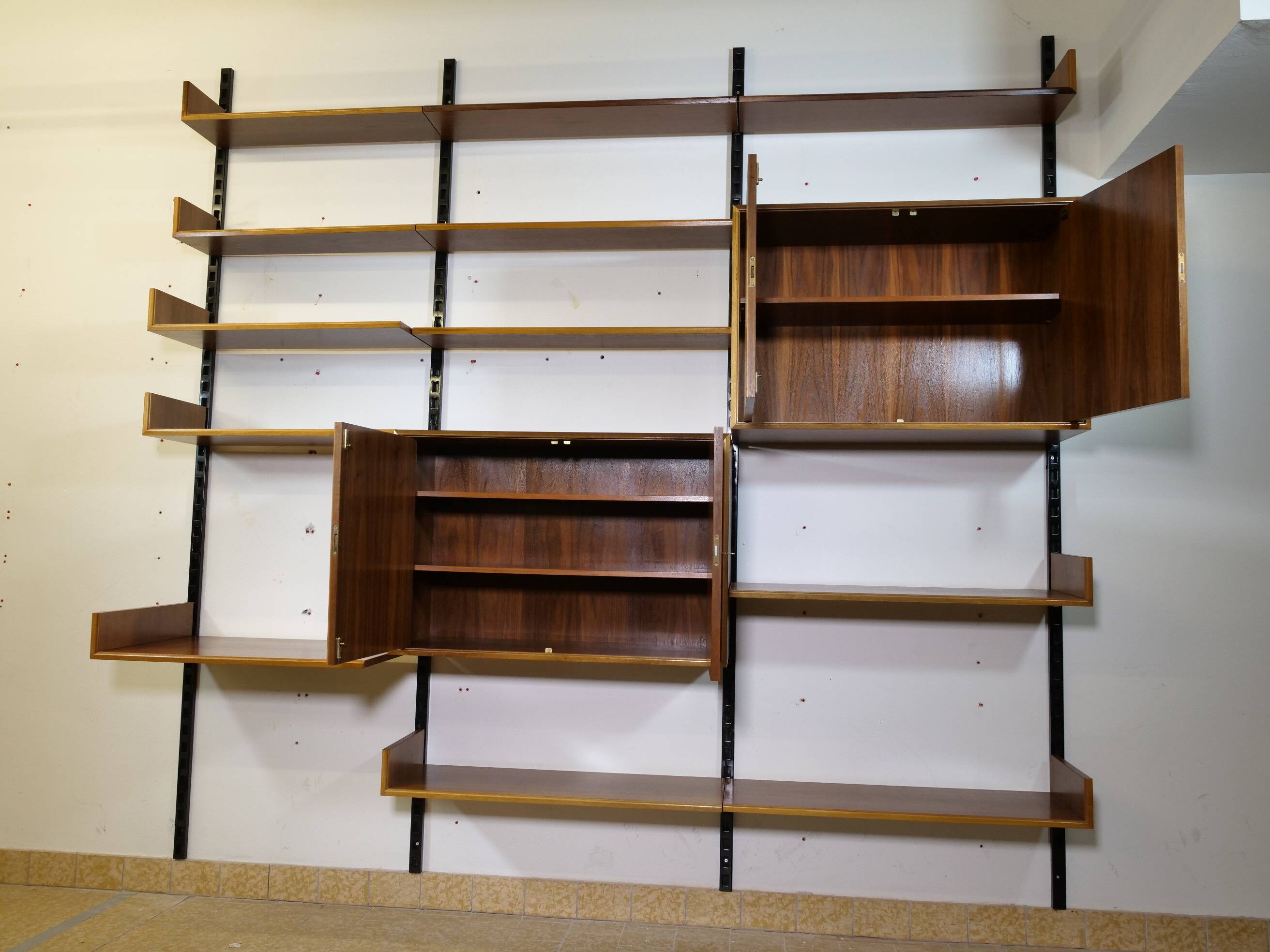 Modular vintage shelving system for WK Möbel, 1960s