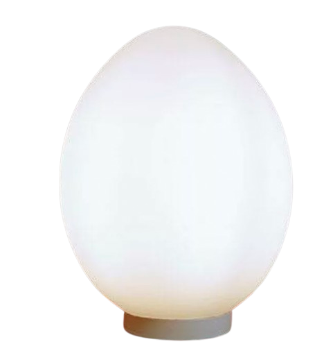 Opaline egg lamp, 1970