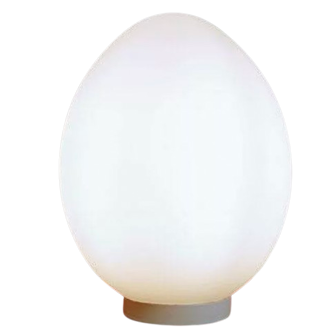 Lampe oeuf en opaline, 1970