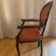 Muscat leather medallion armchair