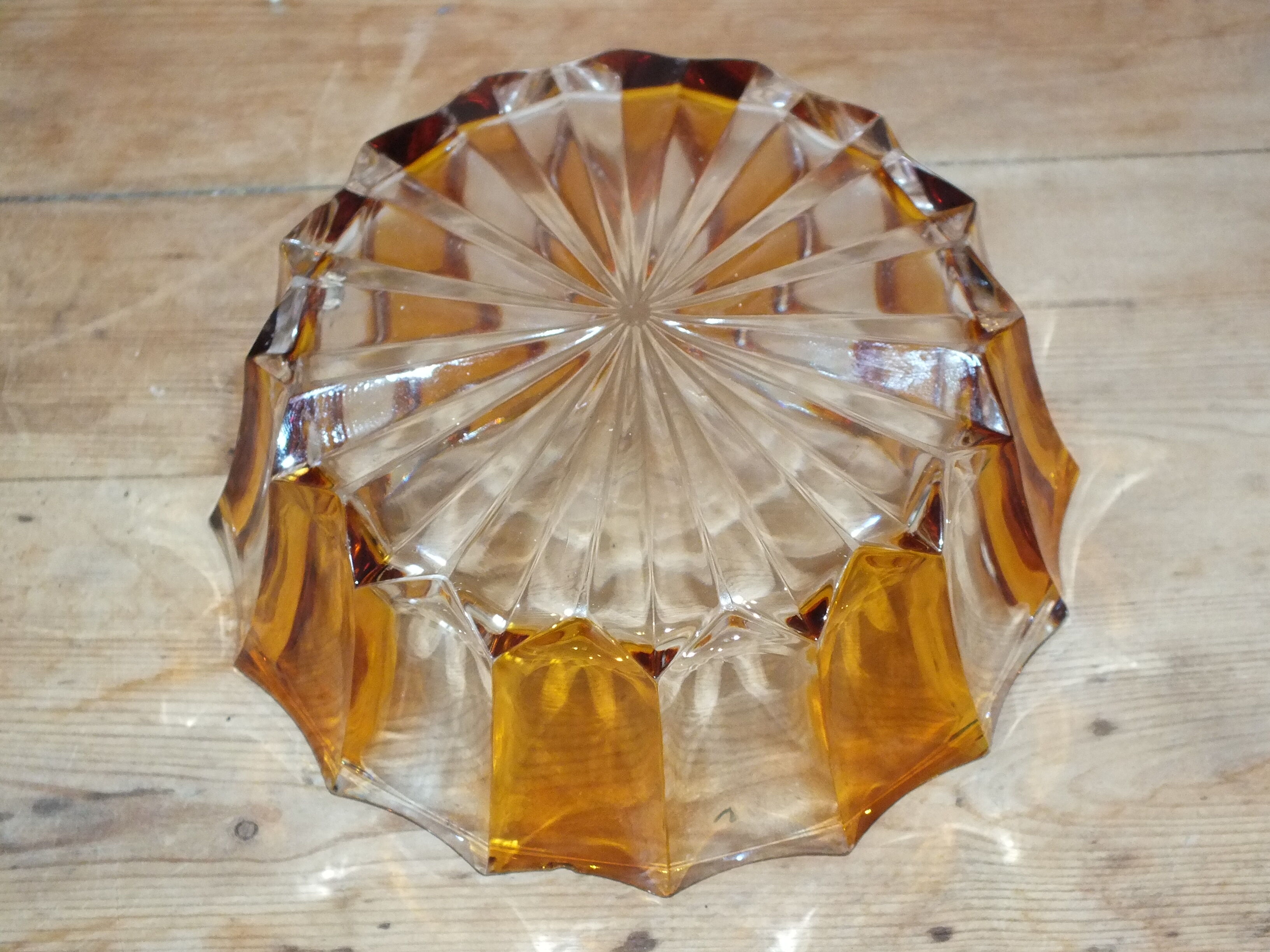 Empty cup two-tone glass pocket - double vintage layer - Bohemian